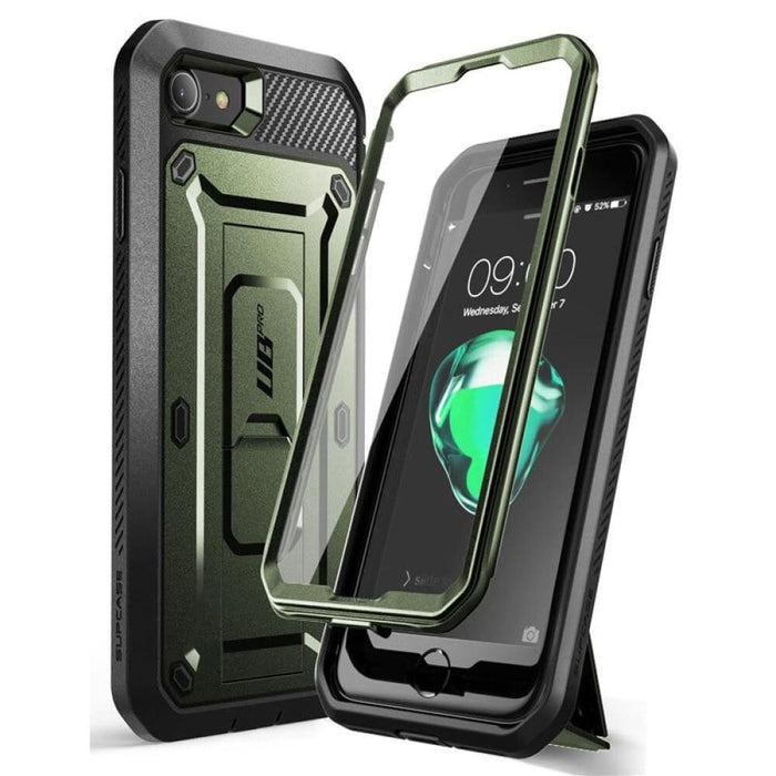 For Iphone 7 8 Se Rugged Holster Cover Case With Built-in