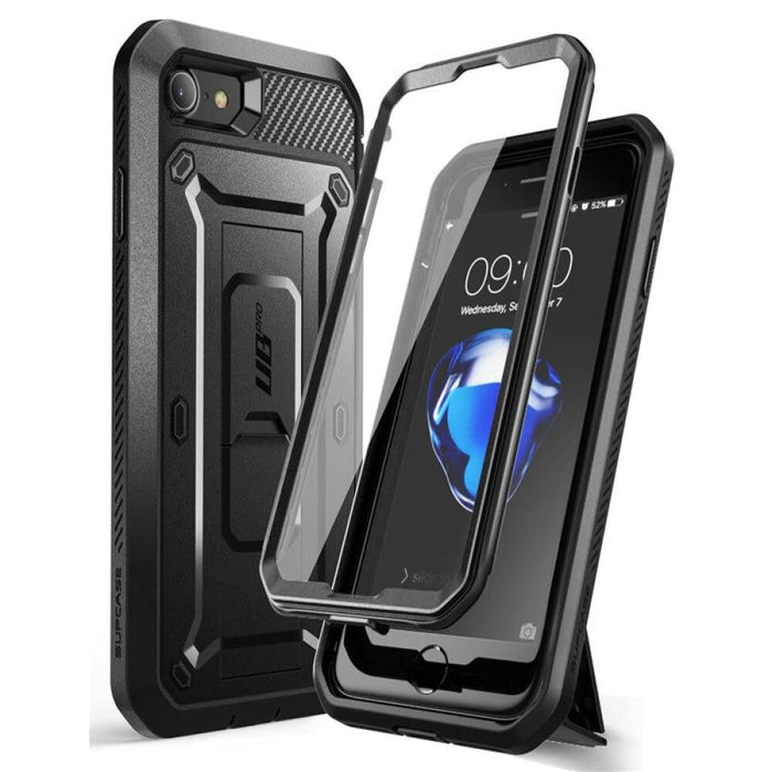 For Iphone 7 8 Se Rugged Holster Cover Case With Built-in