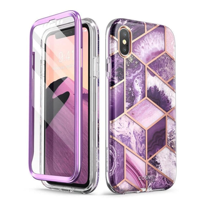 For Iphone x Xs Case 5.8 Cosmo Series Full-body Shinning