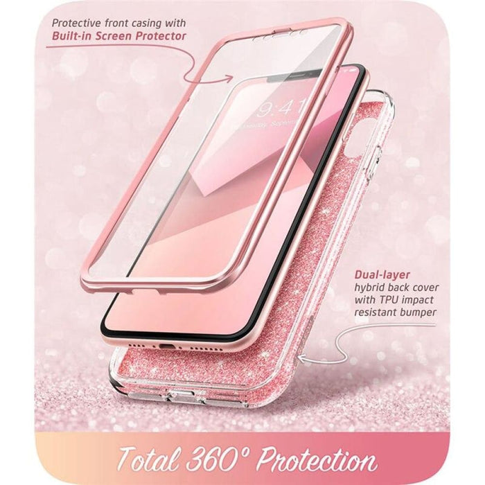 For Iphone Xr Case 6.1 Cosmo Series Full-body Glitter Marble