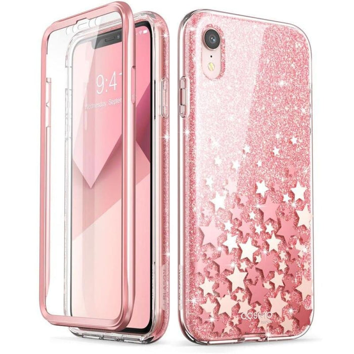 For Iphone Xr Case 6.1 Cosmo Series Full-body Glitter Marble