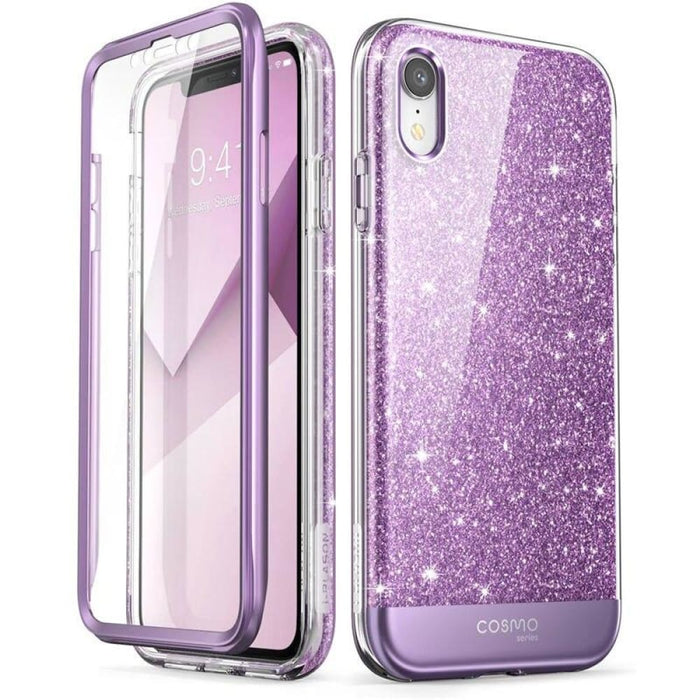 For Iphone Xr Case 6.1 Cosmo Series Full-body Glitter Marble