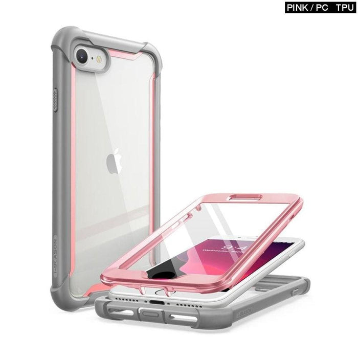 For Iphone Se Case 7 8 Ares Full-body Rugged Clear Bumper