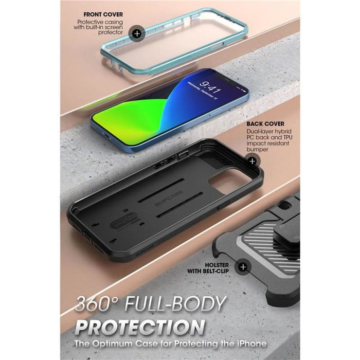 For Iphone12 Pro Max Full-body Rugged Cover With Built-in