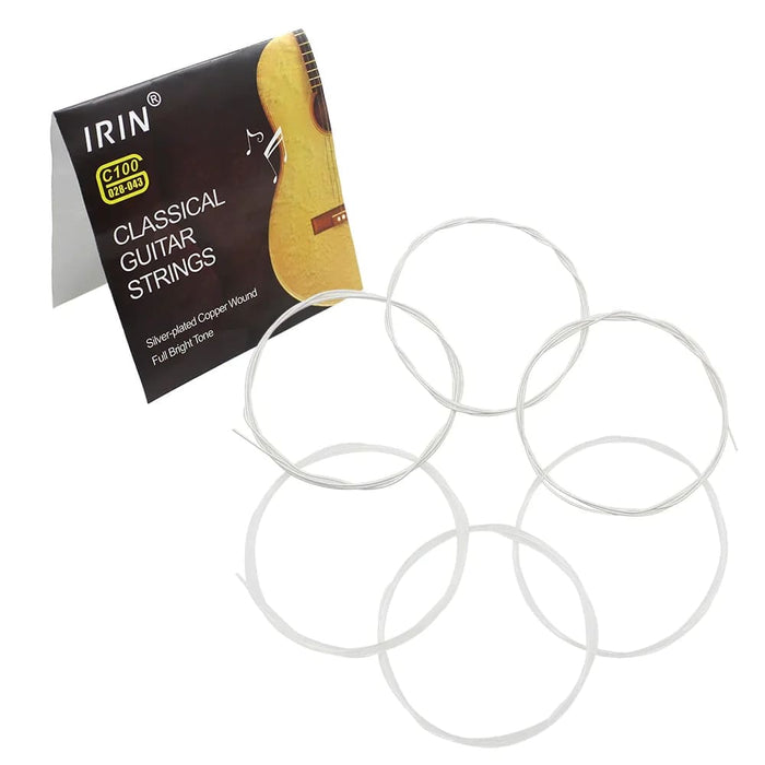 Irin 6pcsset Al Guitar Strings Nylon Silver-plated Copper