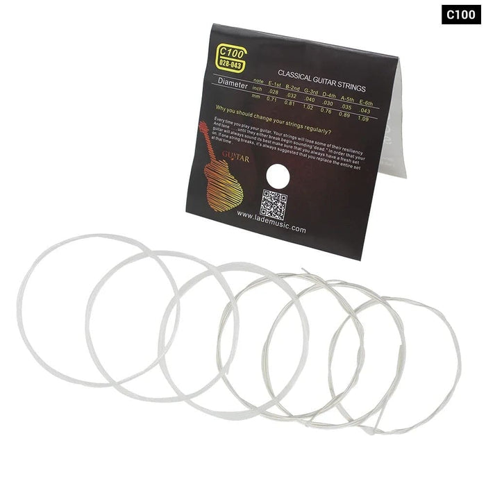 Irin 6pcsset Al Guitar Strings Nylon Silver-plated Copper