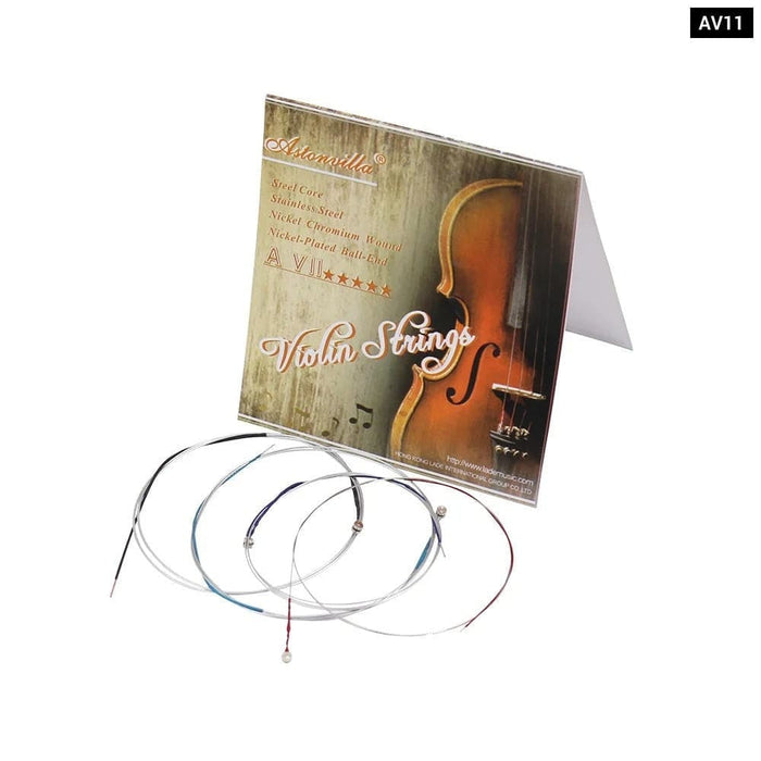 Irin Av11 Violin Strings Set 4pcsset (e-a-d-g) Steel Core