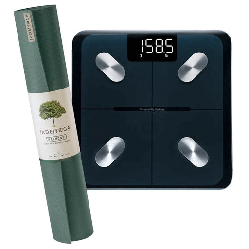 Jade Green Yoga Mat And Body Weight Scale Bundle