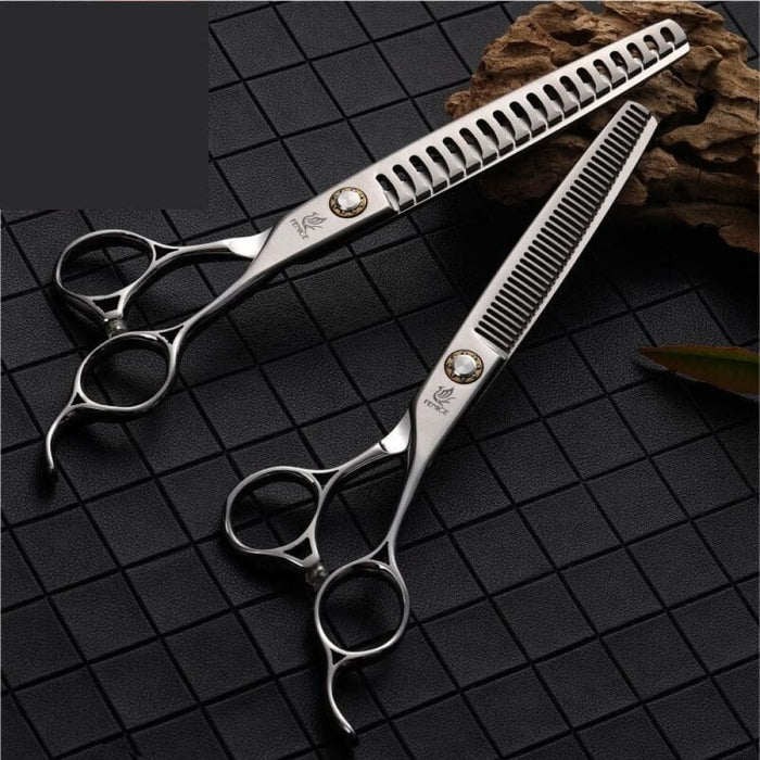 Japan 440c 6.5 Inch 7 Pet Dog Grooming Scissors Thinning