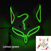 Japanese Anime Demon Slayer Mask Cold Light Glowing Cosplay