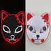 Japanese Anime Demon Slayer Mask Cold Light Glowing Cosplay