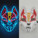 Japanese Anime Demon Slayer Mask Cold Light Glowing Cosplay