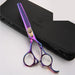 Japanese High - end 6.0 Inch Purple Pet Grooming Thinning