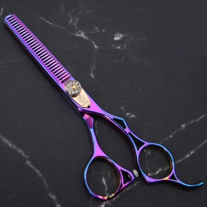 Japanese High - end 6.0 Inch Purple Pet Grooming Thinning