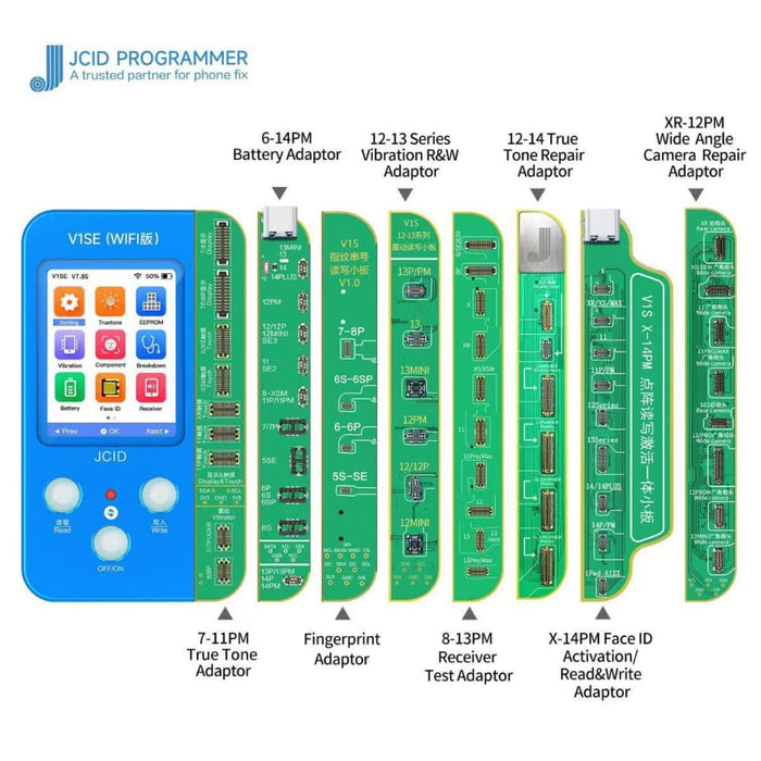 Jc V1se Testing Repair Face Id Dot Board Adaptor For Iphone