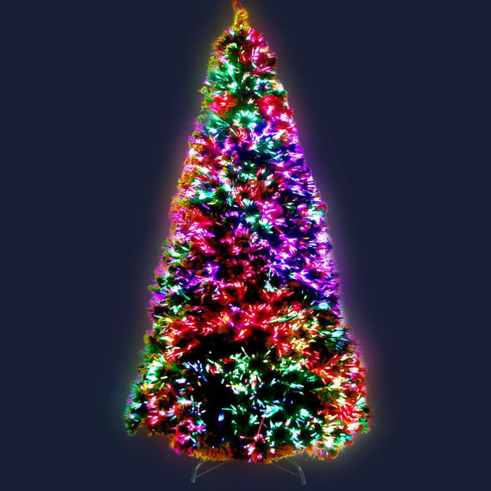 Jingle Jollys 1.8m 6ft Led Christmas Tree Optic Fiber Xmas