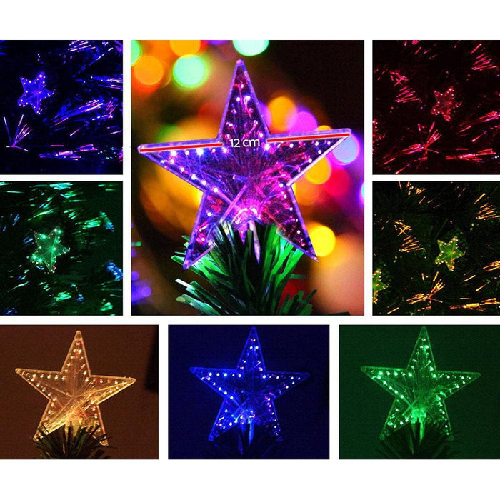 Jingle Jollys 1.8m 6ft Led Christmas Tree Xmas Optic Fiber