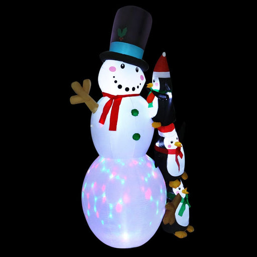 Jingle Jollys 2.4m Christmas Inflatable Snowman Xmas Lights