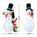 Jingle Jollys 2.4m Christmas Inflatable Snowman Xmas Lights