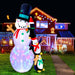 Jingle Jollys 2.4m Christmas Inflatable Snowman Xmas Lights