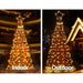 Jingle Jollys 2.1m Christmas Tree Led Lights Solar-powered