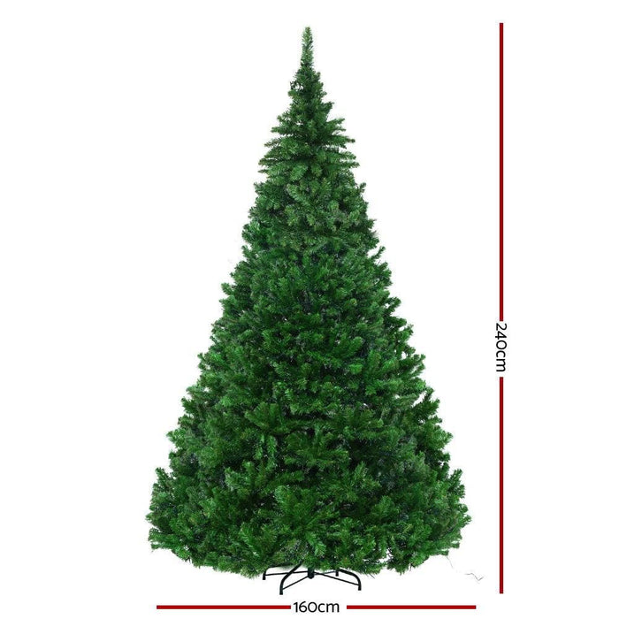 Jingle Jollys 2.4m 8ft Christmas Tree Xmas 3190 Led Lights