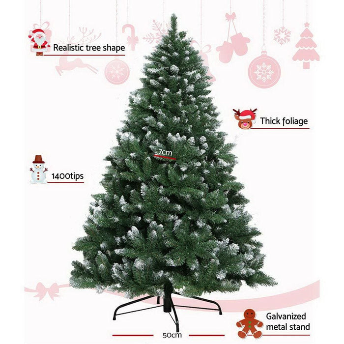 Jingle Jollys 2.4m 8ft Christmas Tree Xmas Home Decoration