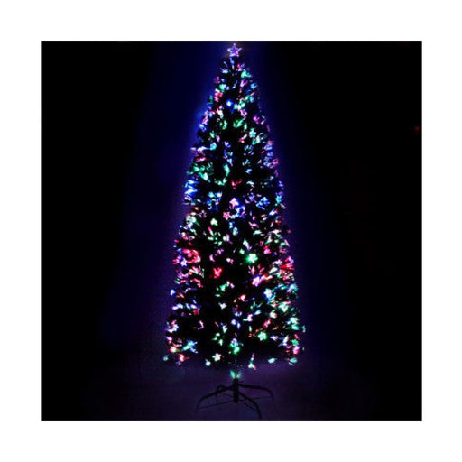 Jingle Jollys 2.4m 8ft Led Christmas Tree Xmas Optic Fiber