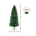 Jingle Jollys 2.4m 8ft Led Christmas Tree Xmas Optic Fiber