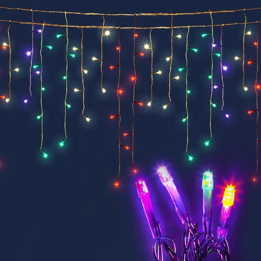 Jingle Jollys 500 Led Solar Powered Christmas Icicle Lights