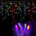 Jingle Jollys 800 Led Christmas Icicle Lights Mutlicolour