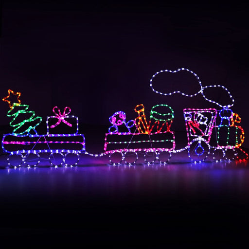 Jingle Jollys Christmas Lights Motif Led Rope Light Train