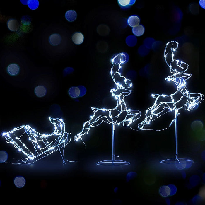 Jingle Jollys Christmas Motif Lights Led Rope Reindeer