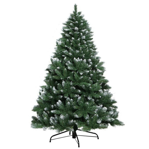 Jingle Jollys 7ft Christmas Snow Tree - Green