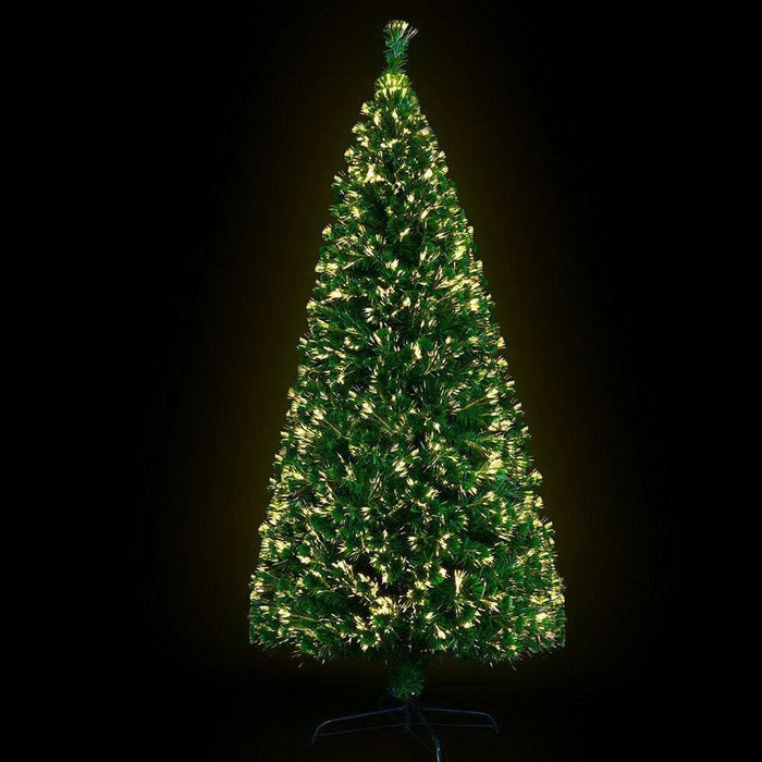 Jingle Jollys Christmas Tree 1.8m 6ft Led Xmas Fibre Optic