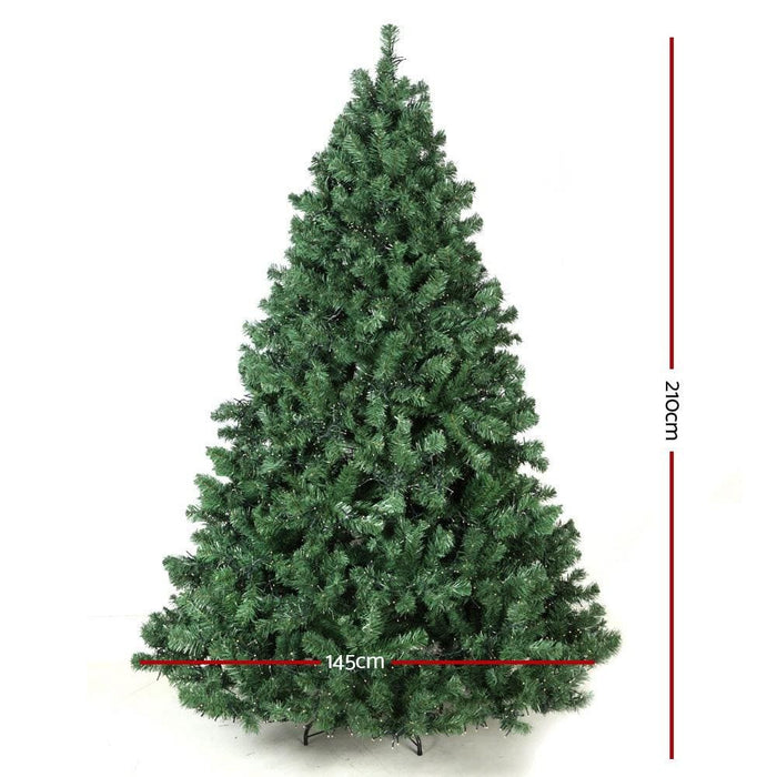 Jingle Jollys 7ft Christmas Tree With Led Lights - Warm