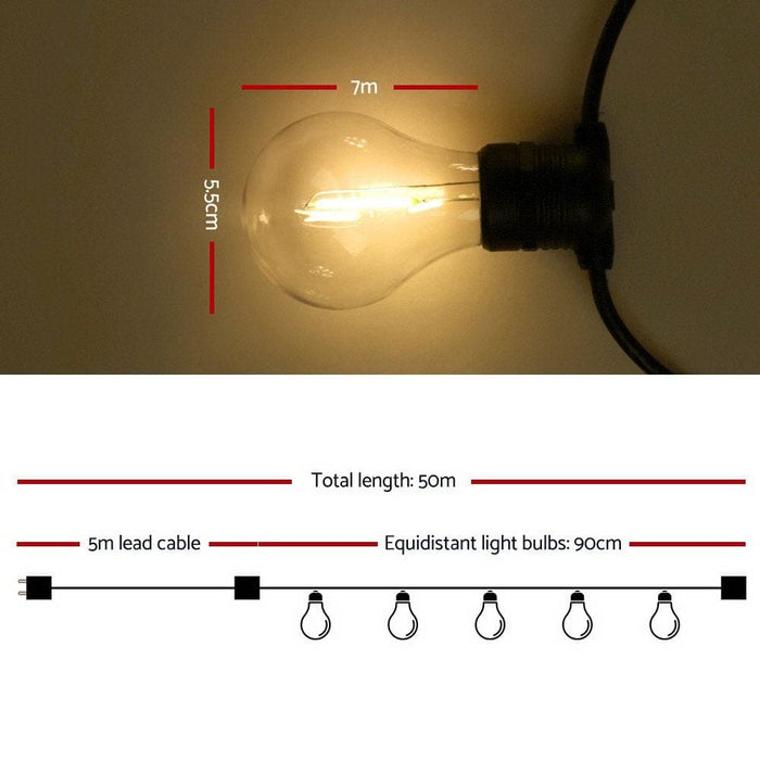 Jingle Jollys 50m Low Energy Consumption Led String Lights