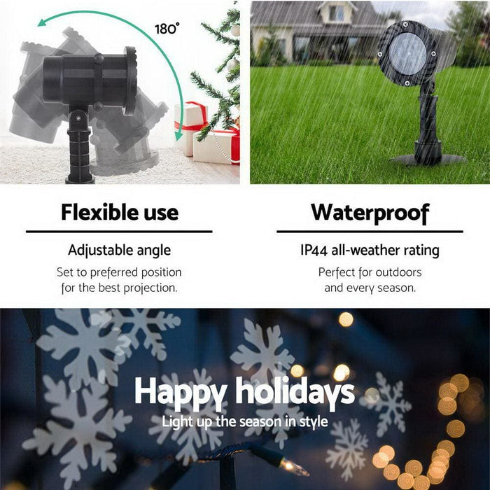 Jingle Jollys Pattern Led Laser Landscape Projector Light