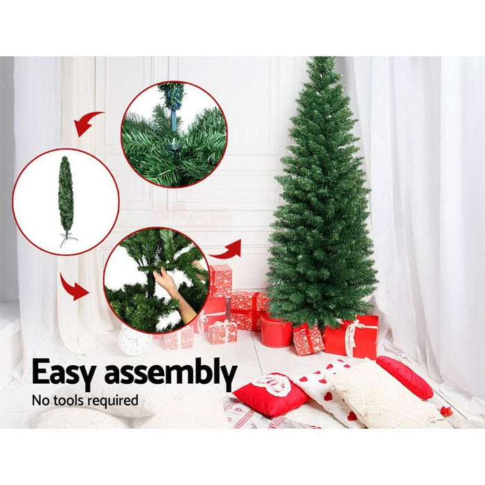 Jingle Jollys 6ft Slim Christmas Tree