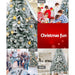 Jingle Jollys Snowy Christmas Tree 1.8m 6ft Xmas Decorations