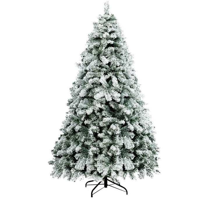 Jingle Jollys Snowy Christmas Tree 1.8m 6ft Xmas Decorations