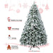 Jingle Jollys Snowy Christmas Tree 2.4m 8ft Xmas Decorations