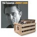 Johnny Cash Vinyl Album Bundle With Record Crate