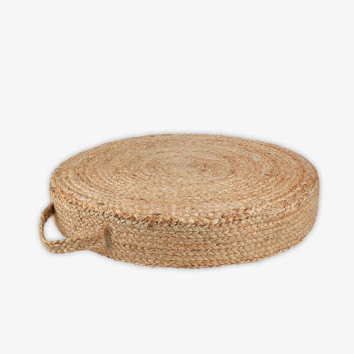 Jute Hand Braided Natural Floor Pallet Cushion 60 x 20 Cm