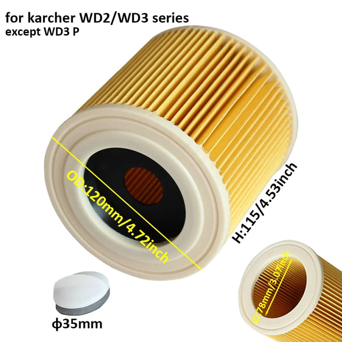 Karcher Wd3 Vacuum Cleaner Dust Bag Filter