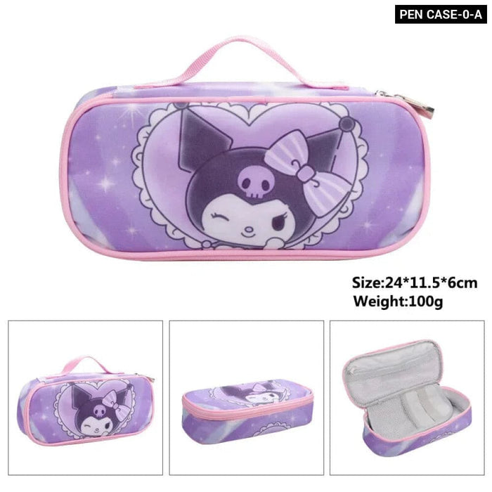 Kawaii Kuromi Cinnamon Dog Backpack For Kids