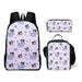 Kawaii Sanrio Kuromi Backpack And Pencil Bag Set For Kids