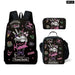 Kawaii Sanrio Kuromi Backpack And Pencil Bag Set For Kids