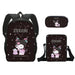 Kawaii Sanrio Kuromi Backpack And Pencil Bag Set For Kids