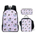 Kawaii Sanrio Kuromi Backpack Set For Students